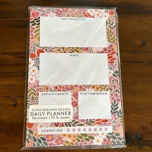 Elyse Breanne Summer Meadows Daily Planner Notepad NEW